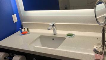 Free toiletries, hair dryer, towels, soap