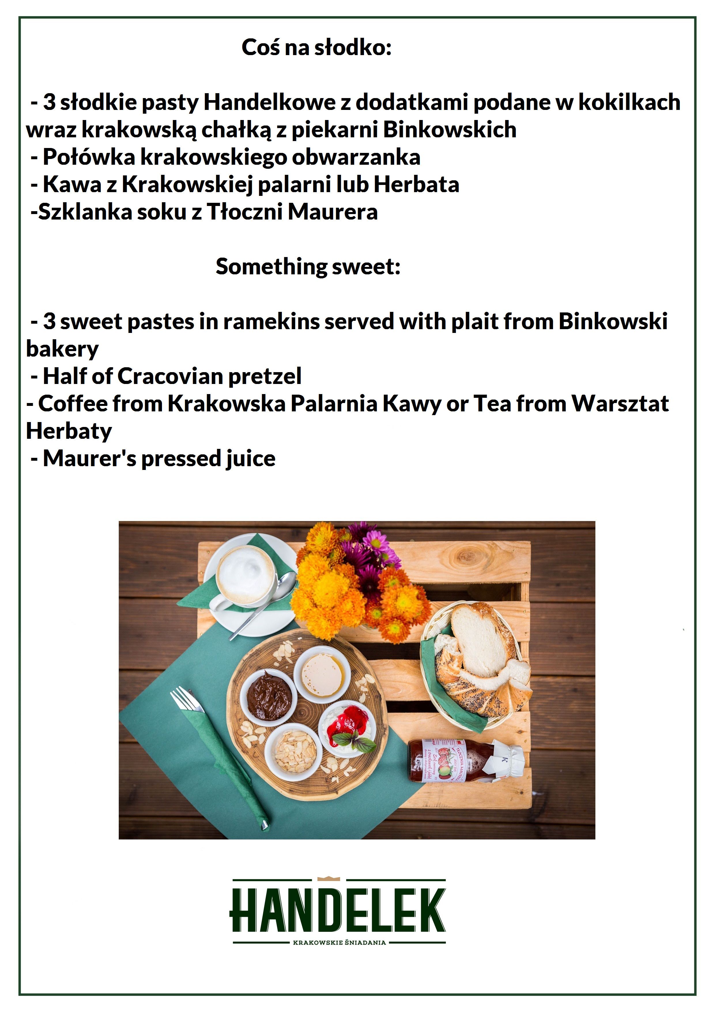 daily local cuisine breakfast (pln 30 per person)