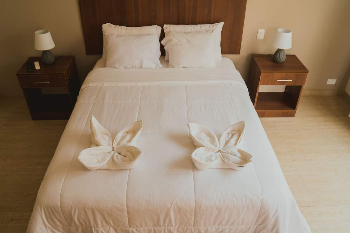 standard room, 1 queen bed, non smoking, private bathroom | desk, free wifi, bed sheets