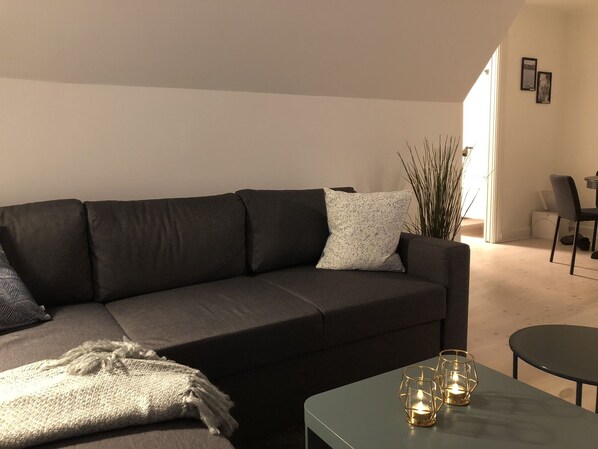 Apartment, Non Smoking | Living area | Flat-screen TV - Spacious apartment close to Copenhagen (Hvidovre)