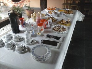 Free daily buffet breakfast