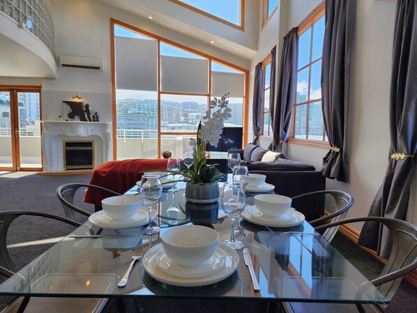 Apartment, 4 Bedrooms, Balcony | Living area - U Suites on Courtenay (Wellington)