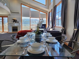 Apartment, 4 Bedrooms, Balcony | Living area | Flat-screen TV