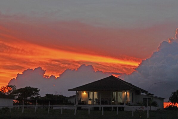 Front of property – evening/night