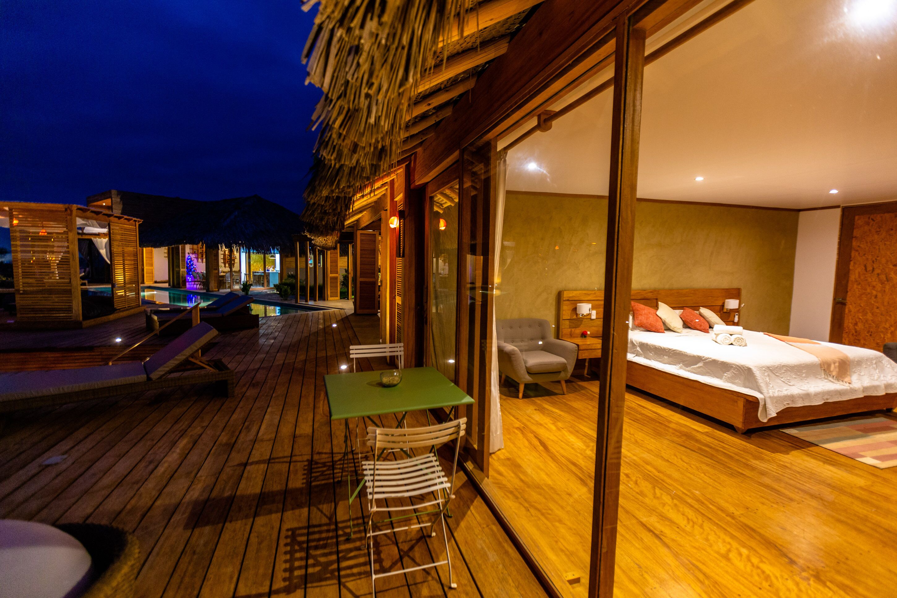 luxury bungalow, 1 king bed, non smoking, private bathroom | premium bedding, minibar, in-room safe, blackout curtains