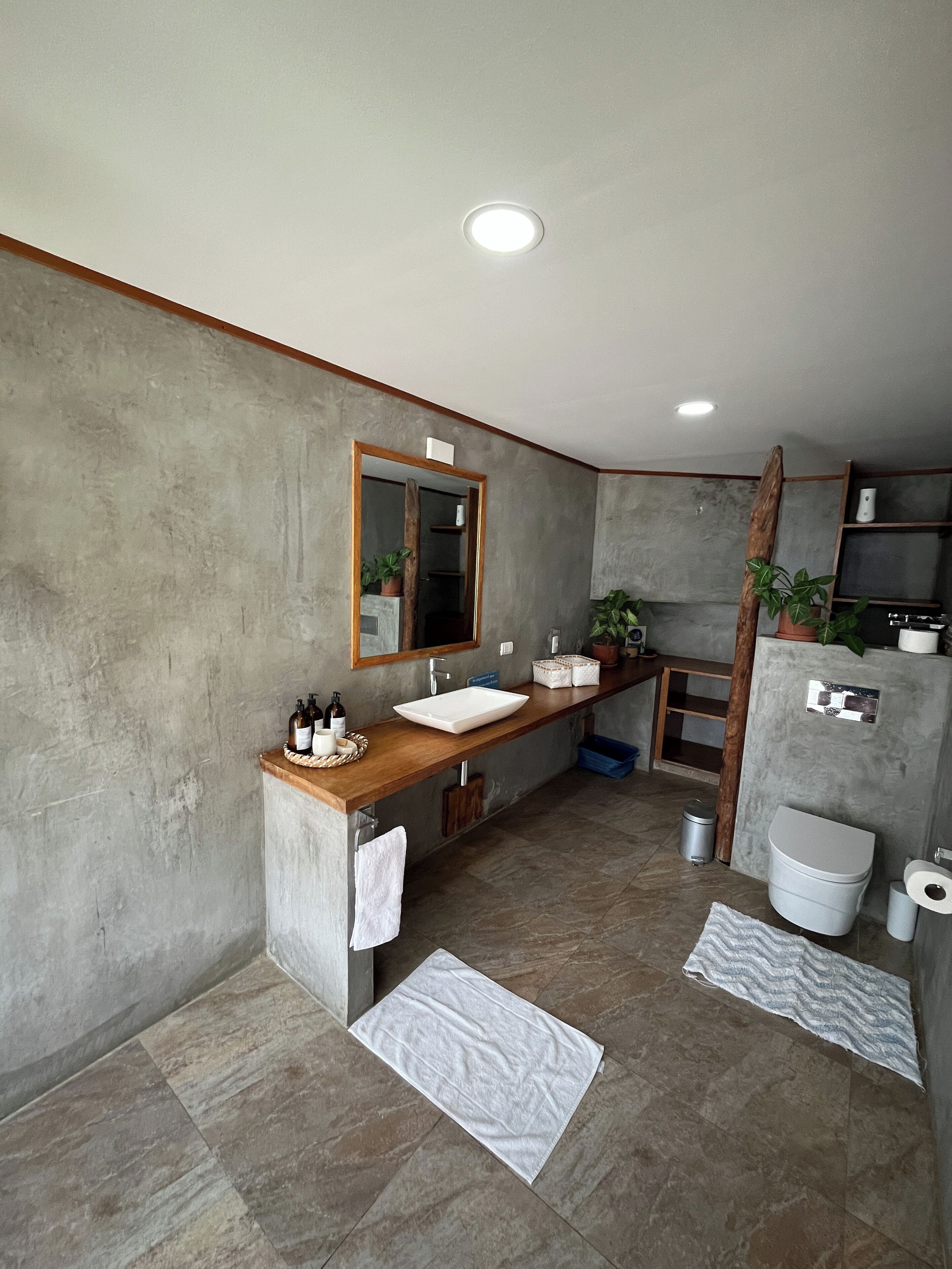 deluxe bungalow, 1 king bed, non smoking, private bathroom | bathroom | rainfall showerhead, free toiletries, hair dryer, towels