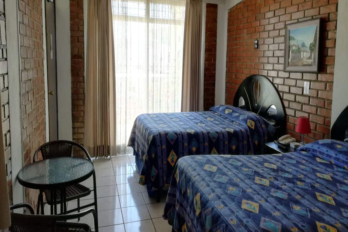 Classic Double Room, 2 Double Beds, Non Smoking, Private Bathroom | Laptop workspace, iron/ironing board (on request), cribs (free)
