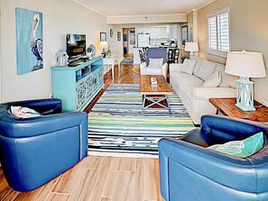 TV - Bridgewater 201 - Beautiful, Pool, Lazy River, Oceanfront Balcony (Pawleys Island)