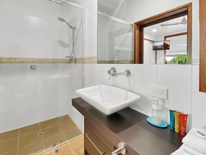 Combined shower/tub