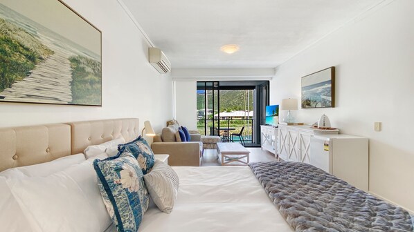 1 sovrum, internet och sängkläder