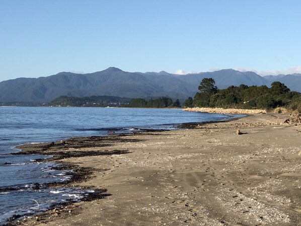 Beach nearby, sun-loungers