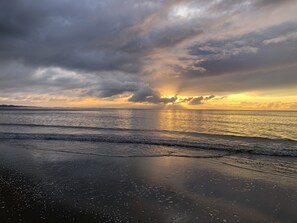 Beach nearby, sun-loungers