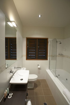 Combined shower/tub