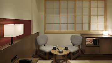 Modern Japanese-Style Room, Non Smoking (1 Station from Shinagawa) | Living area | TV, pay movies