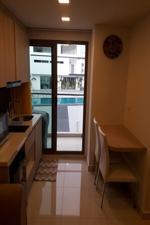 1 Bedroom  | Ruokailu omassa huoneessa