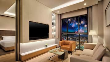 Junior Suite (Mosil Swimming Pool for all) | Living area | Flat-screen TV