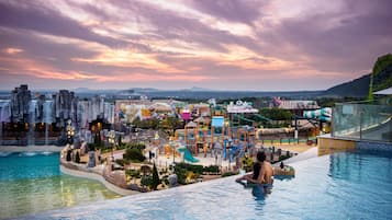 Indoor pool, outdoor pool, pool cabanas (surcharge), lifeguards on site