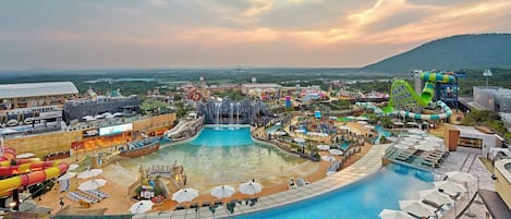 Indoor pool, outdoor pool, cabanas (surcharge), lifeguards on site