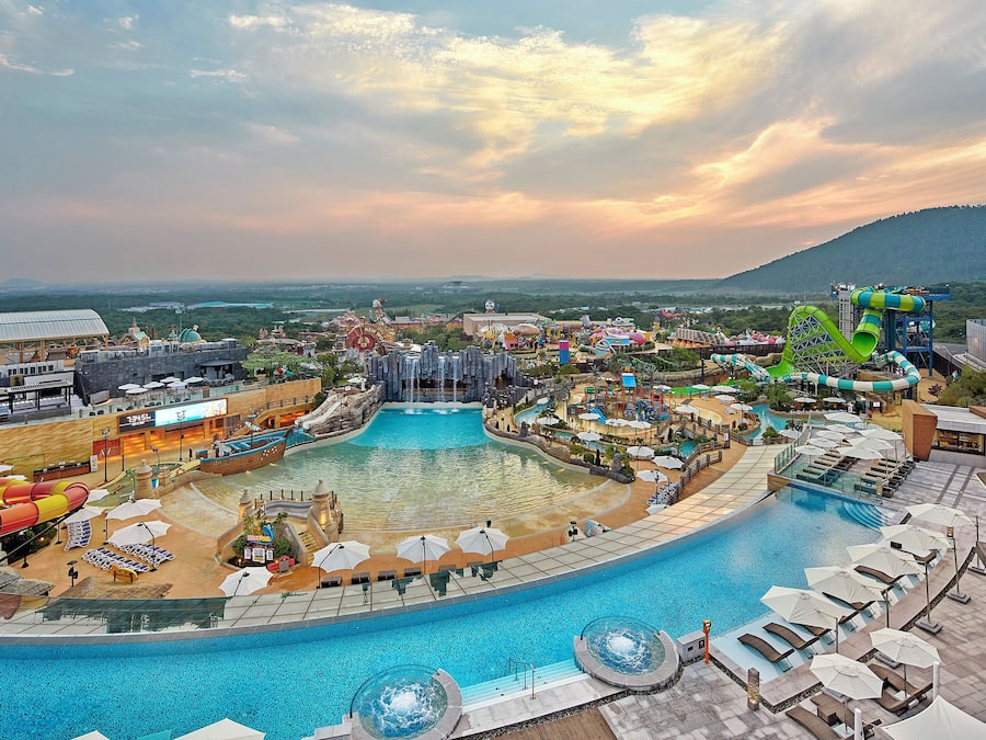 Indoor pool, outdoor pool, pool cabanas (surcharge), lifeguards on site