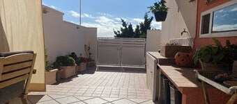 Apartment in private house with small terrace, panoramic view, external veranda