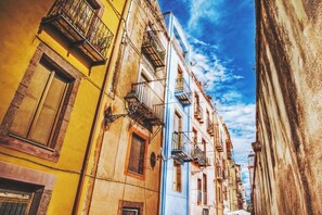 Exterior - Apartment in private house with small terrace, panoramic view, external veranda (Magomadas)