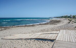 Vlak bij het strand, vissen