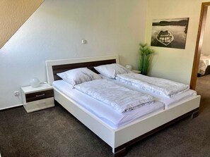 2 bedrooms, in-room safe, travel crib, WiFi