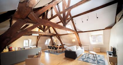 Clos St Eusèbe, 4-star furnished apartment in the heart of town.