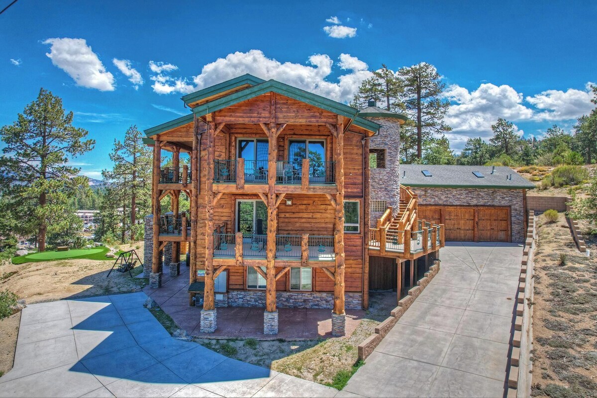 Photo 84 of Mountain Masterpiece by Destination Big Bear : High-End Custom Luxury Estate w/ Panoramic Lake Views! A/C! Game Room! Spa & more!