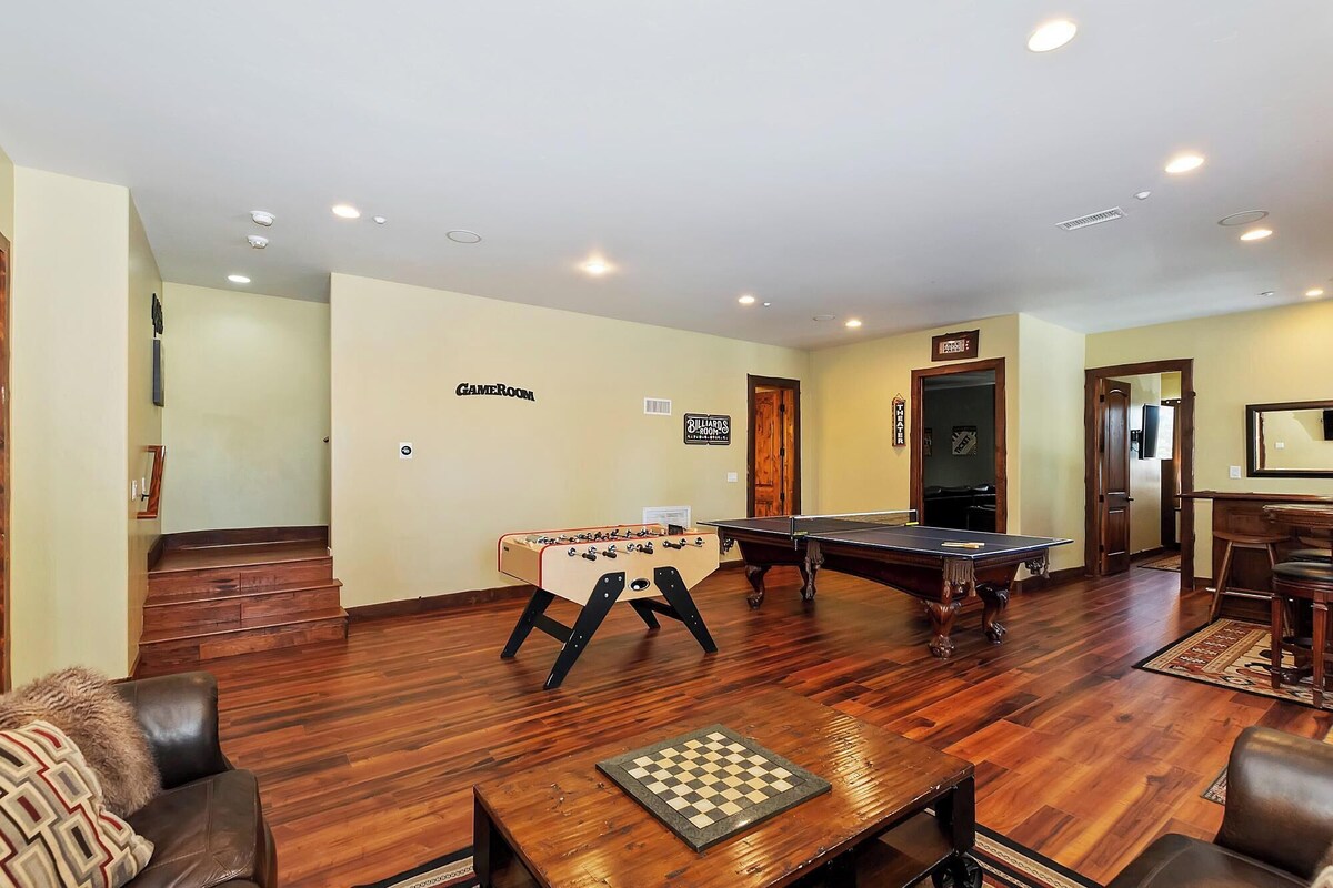 Photo 46 of Mountain Masterpiece by Destination Big Bear : High-End Custom Luxury Estate w/ Panoramic Lake Views! A/C! Game Room! Spa & more!