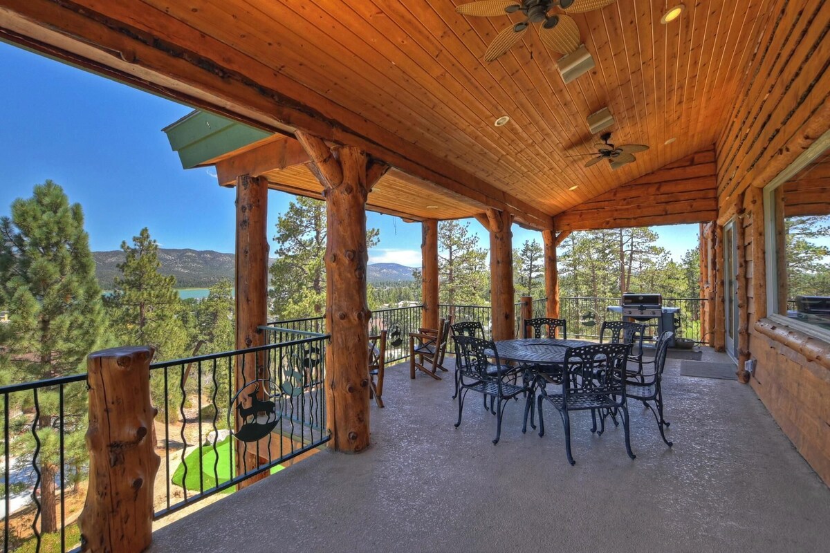 Photo 37 of Mountain Masterpiece by Destination Big Bear : High-End Custom Luxury Estate w/ Panoramic Lake Views! A/C! Game Room! Spa & more!