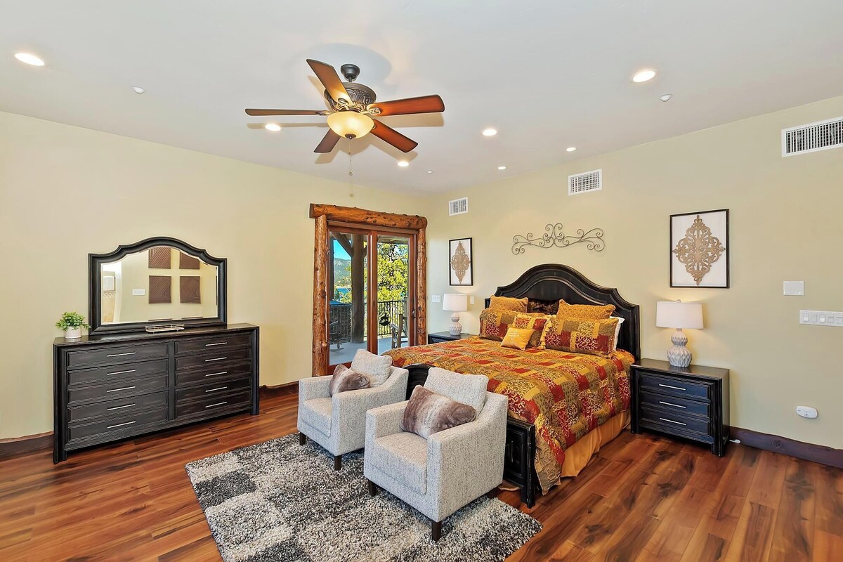 Photo 27 of Mountain Masterpiece by Destination Big Bear : High-End Custom Luxury Estate w/ Panoramic Lake Views! A/C! Game Room! Spa & more!