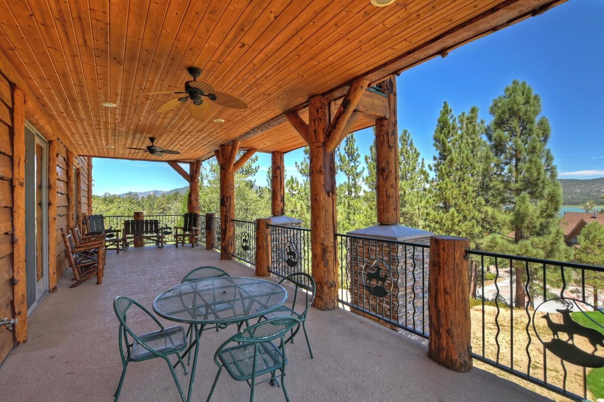 Photo 39 of Mountain Masterpiece by Destination Big Bear : High-End Custom Luxury Estate w/ Panoramic Lake Views! A/C! Game Room! Spa & more!