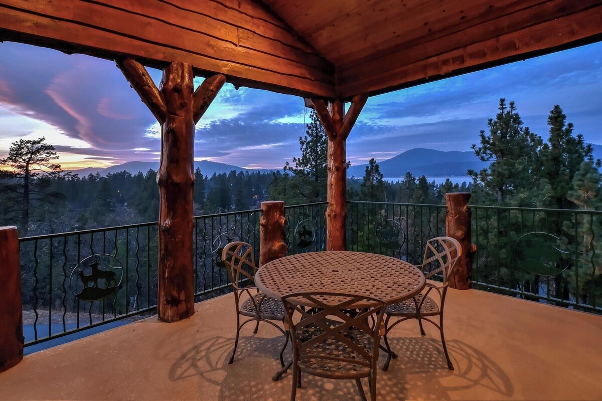 Photo 35 of Mountain Masterpiece by Destination Big Bear : High-End Custom Luxury Estate w/ Panoramic Lake Views! A/C! Game Room! Spa & more!