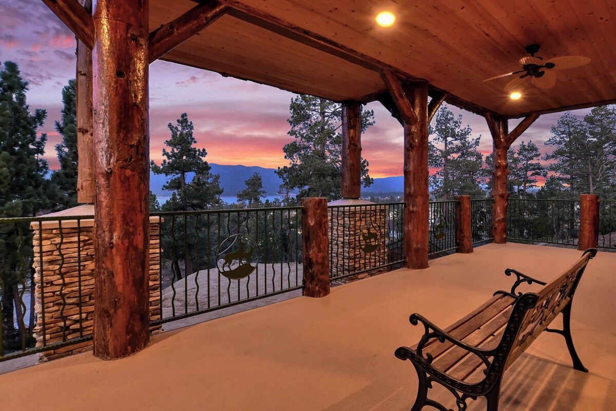 Photo 38 of Mountain Masterpiece by Destination Big Bear : High-End Custom Luxury Estate w/ Panoramic Lake Views! A/C! Game Room! Spa & more!