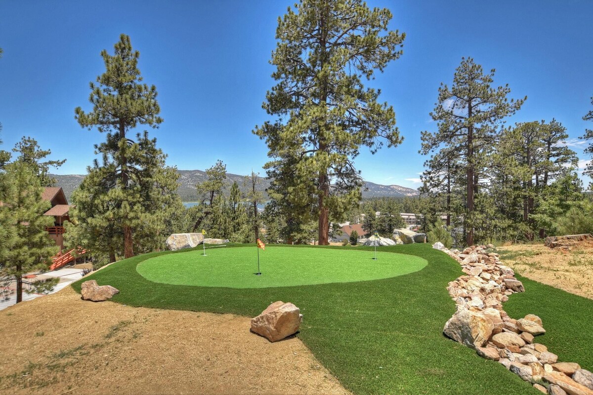Photo 36 of Mountain Masterpiece by Destination Big Bear : High-End Custom Luxury Estate w/ Panoramic Lake Views! A/C! Game Room! Spa & more!