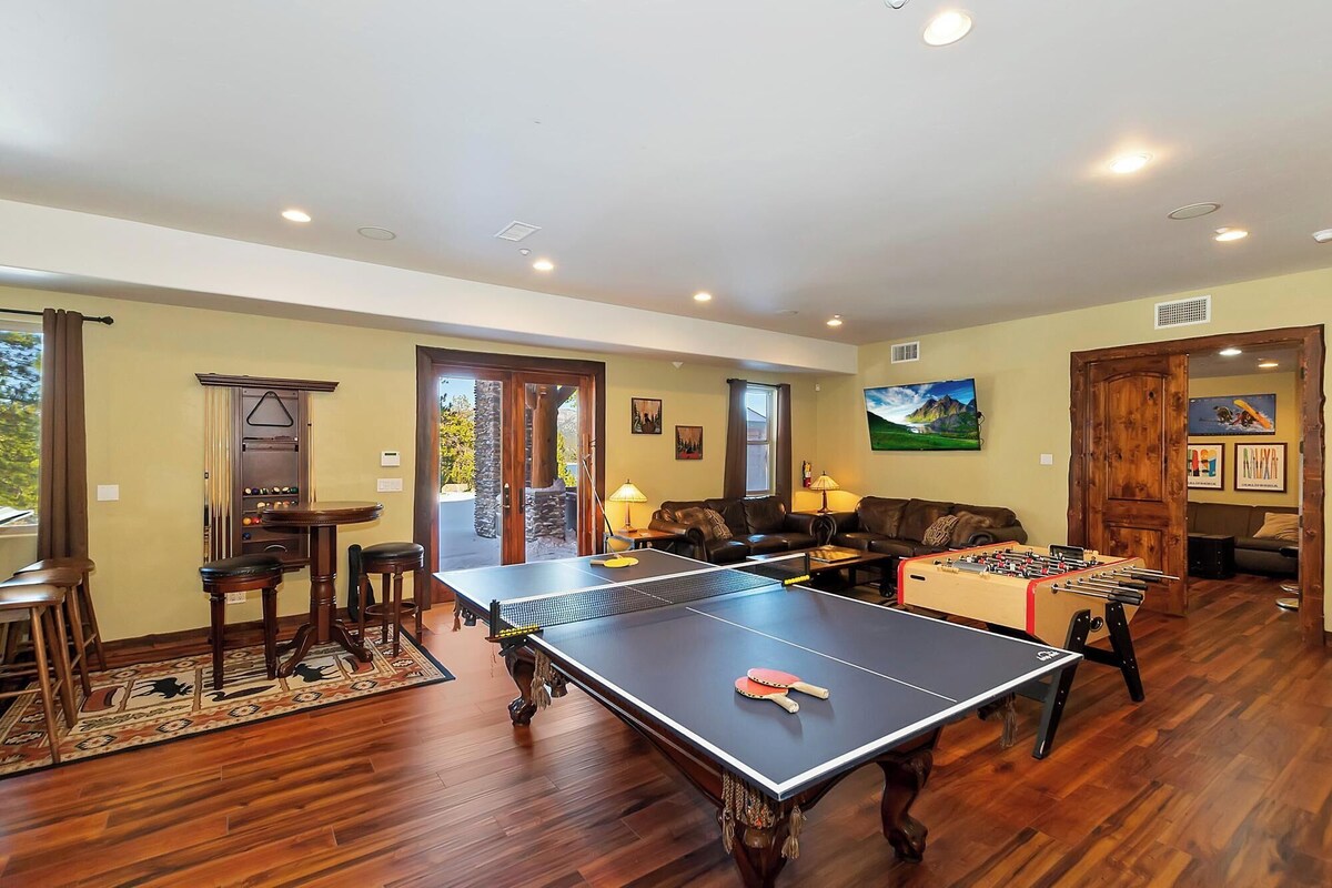 Photo 45 of Mountain Masterpiece by Destination Big Bear : High-End Custom Luxury Estate w/ Panoramic Lake Views! A/C! Game Room! Spa & more!