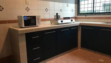 Apartment, 2 Bedrooms, Balcony (113 ) | Private kitchen | Full-sized fridge, microwave, stovetop, electric kettle