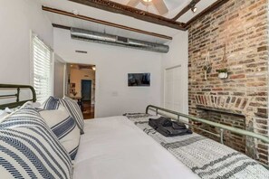 2 bedrooms, iron/ironing board, travel crib, WiFi