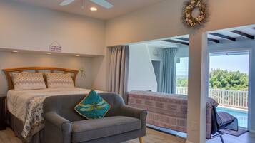 2 bedrooms, desk, iron/ironing board, travel cot