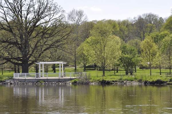 View of the park from the patio as you enjoy your morning cup of coffee