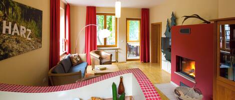 Flat-screen TV, toys, stereo, printers