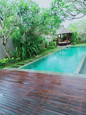 Villa familiare, 2 camere da letto, piscina privata | Terrazza/patio