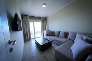 Apartment, 2 Bedrooms | Living room | Flat-screen TV - Crown Hotel (Kassandra)