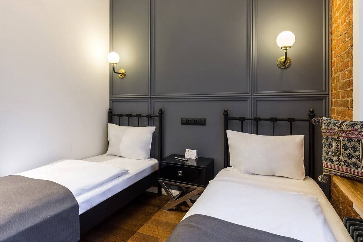 Chambre Double ou avec lits jumeaux, 2 lits une place (4) | Chambres insonorisées, fer et planche à repasser, Wi-Fi gratuit