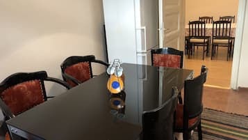 Apartment, 2 Bedrooms, Non Smoking, Balcony | Private kitchenette | Full-sized fridge, microwave, oven, stovetop