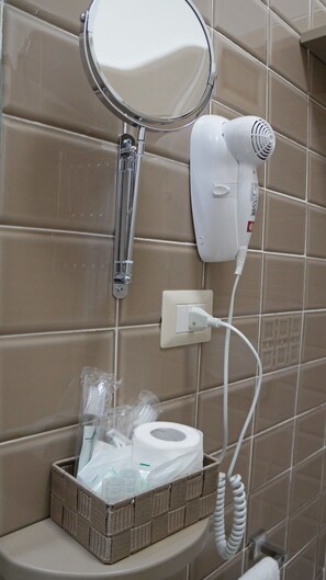 Luksussviitti, parveke, kaupunkinäköala (Suite 4) | Kylpyhuone | Suihku, ilmaiset hygieniatuotteet, hiustenkuivaaja, tohvelit