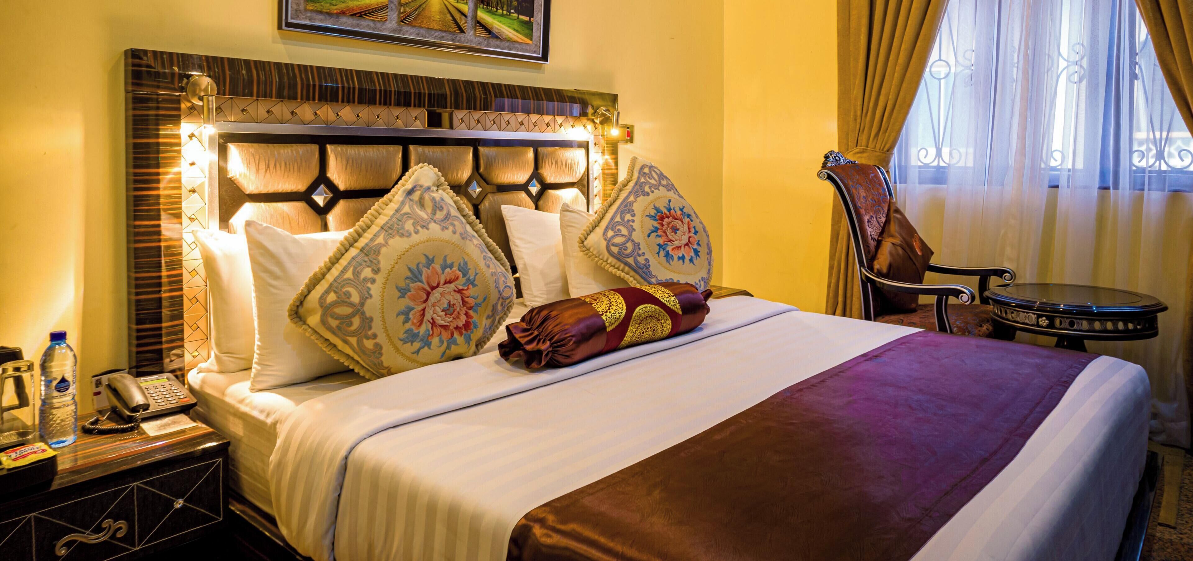 Premium bedding, free WiFi, bed sheets
