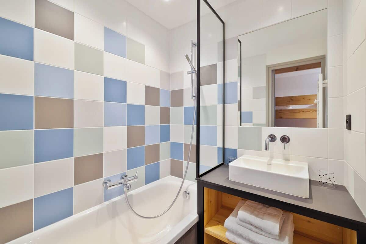 Appart-hotel Spa Piscine 3/4 pers | Badkamer | Een bad, handdoeken