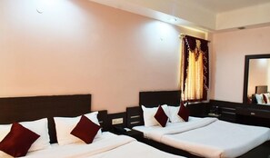 In-room safe, desk, laptop workspace, soundproofing